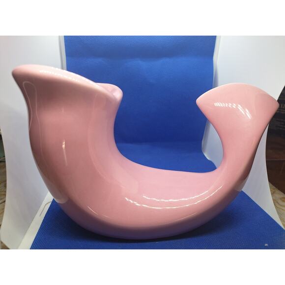 1970's Vohann of California HTF in Creamy Pink! Whale / Soap Dish / Ashtray - Picture 8 of 13